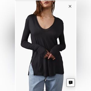 NWT FREE PEOPLE - fresh n clean long sleeve MSRP$ 58